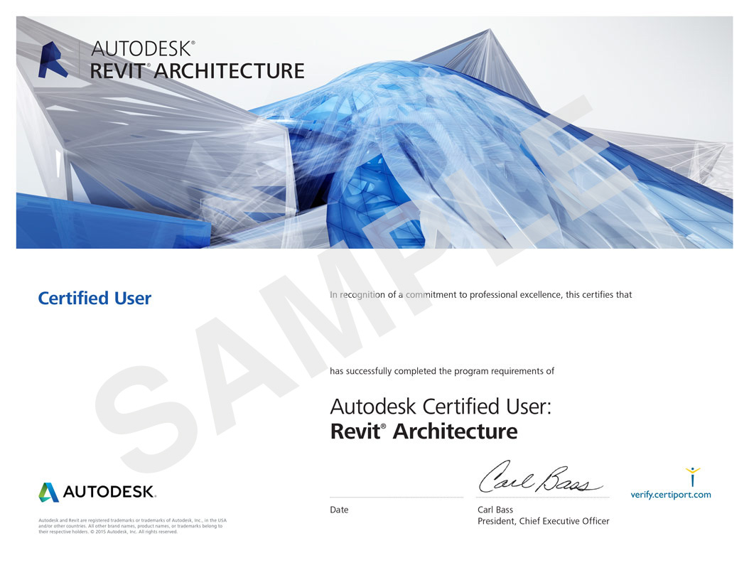 revit certificate