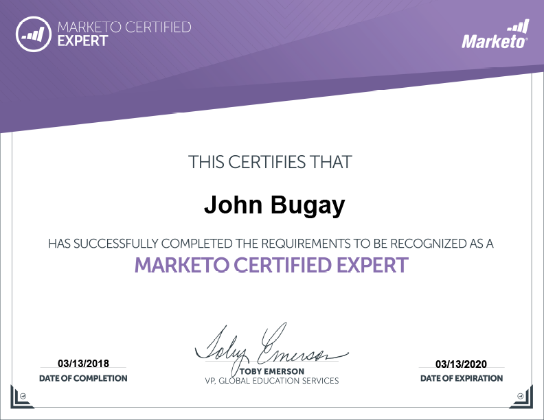 Marketo Certification Course 