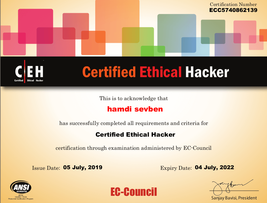 ethical hacking certification