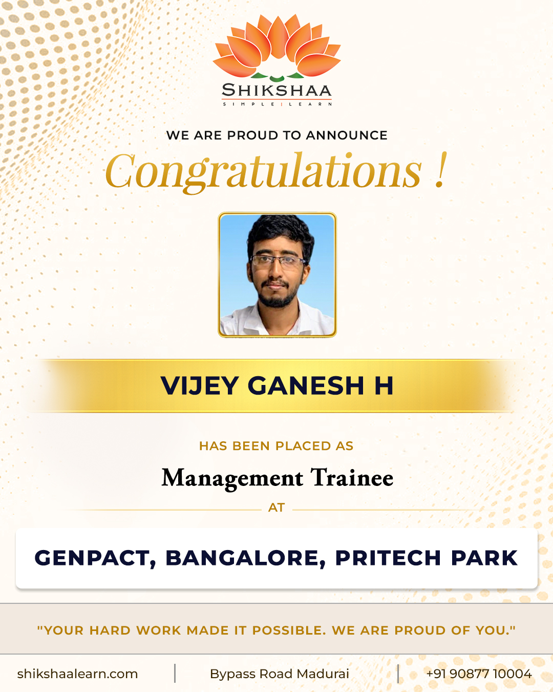 Vijey Ganesh H | SAP FICO at Genpact